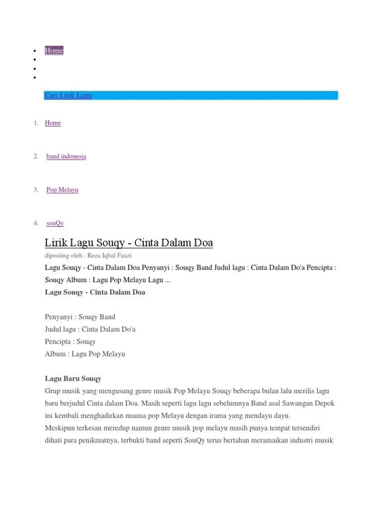 Kau hadirkan dia dalam cerita Lirik Lagu Pdf