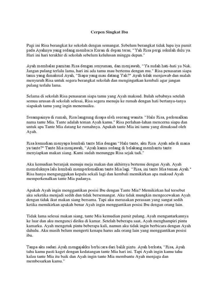 Cerpen Singkat Ibu | PDF