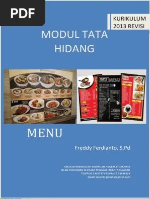 Modul Tahid Menu Freddy | PDF