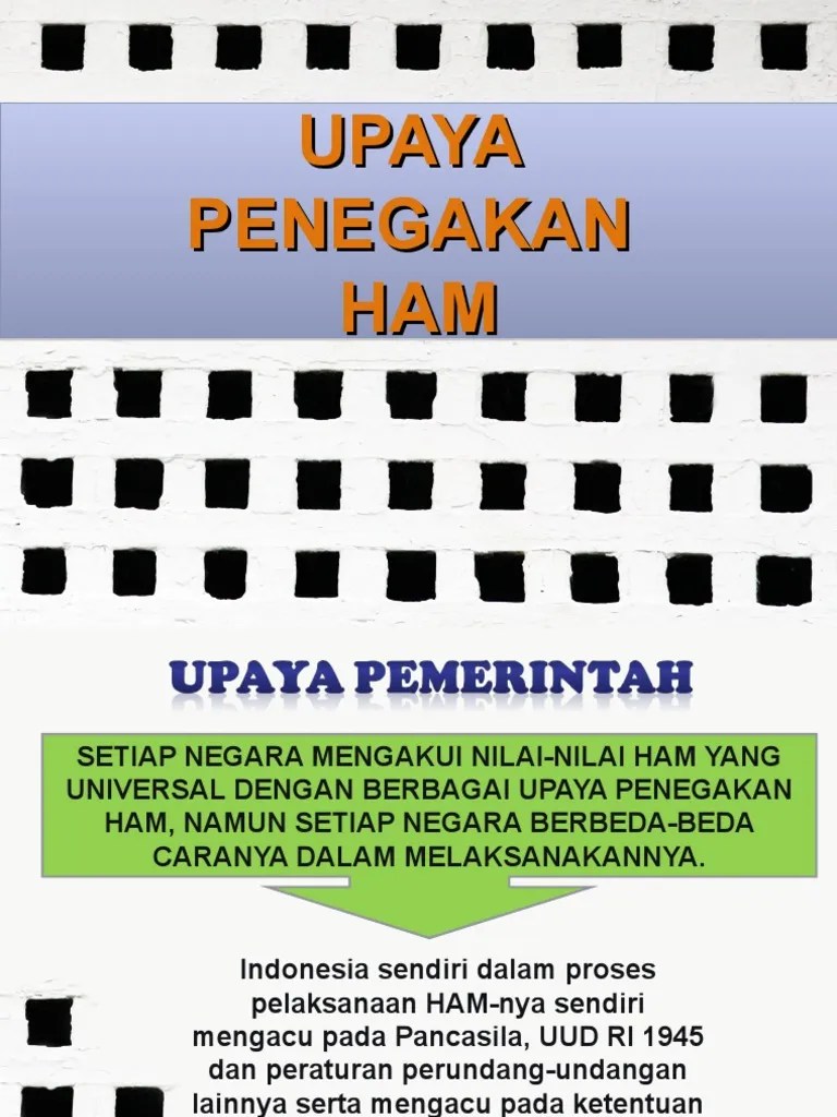 Upaya Penegakan HAM | PDF