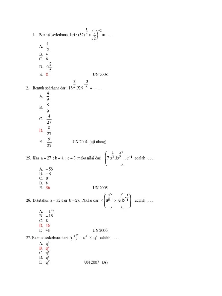 Bil. Berpangkat | PDF