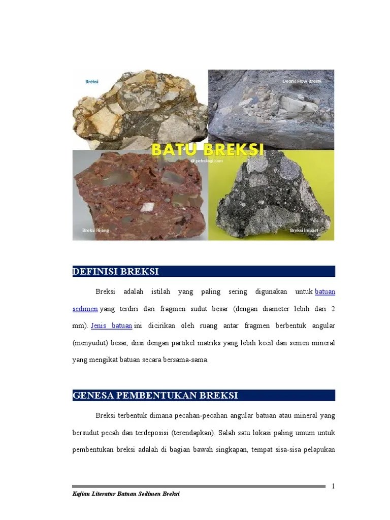 Pengertian Breksi | PDF
