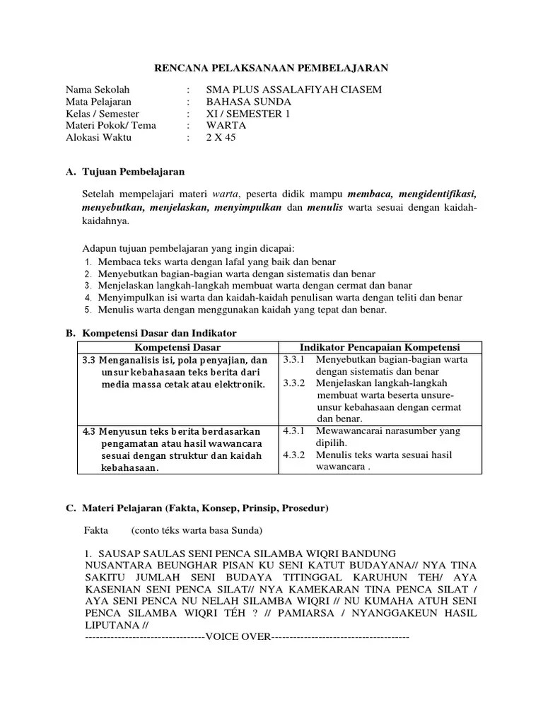 Dalam artikel ini saya tuliskan beberapa . Rpp 3 3 Warta