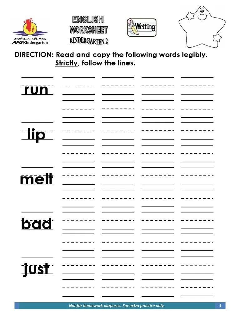 kg2 practice writing pdf