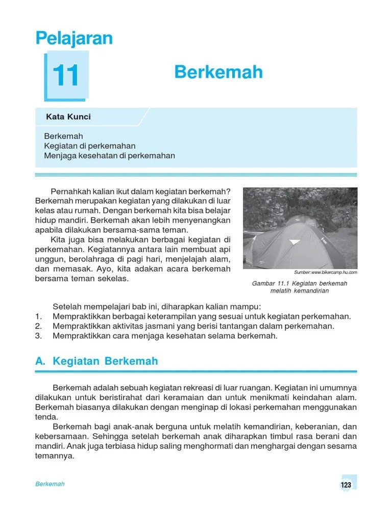 Penjasorkes SD-MI Kelas 4. Pelajaran 11 | PDF