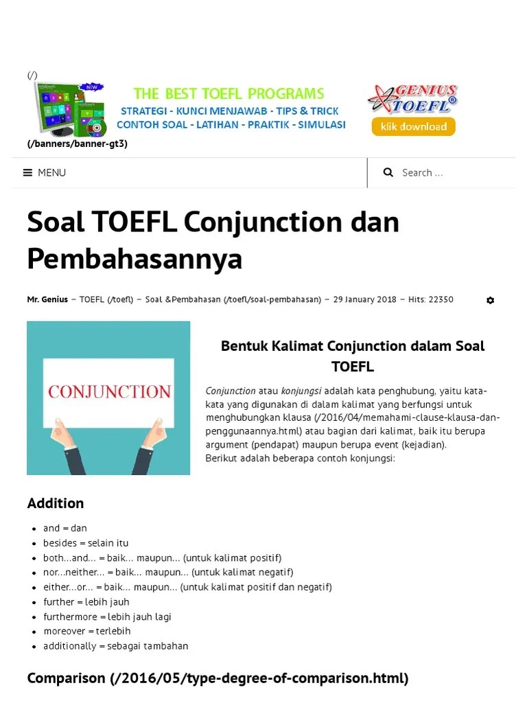 Conjunction | PDF