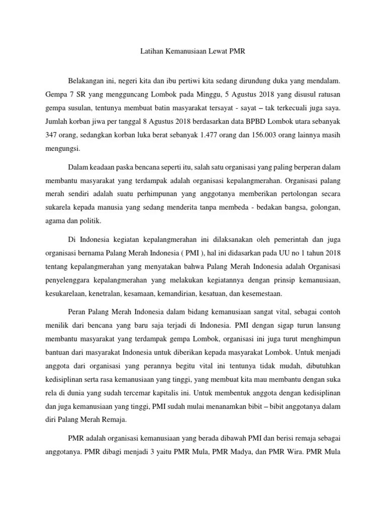 Melatih Kemanusiaan Sejak Dini | PDF