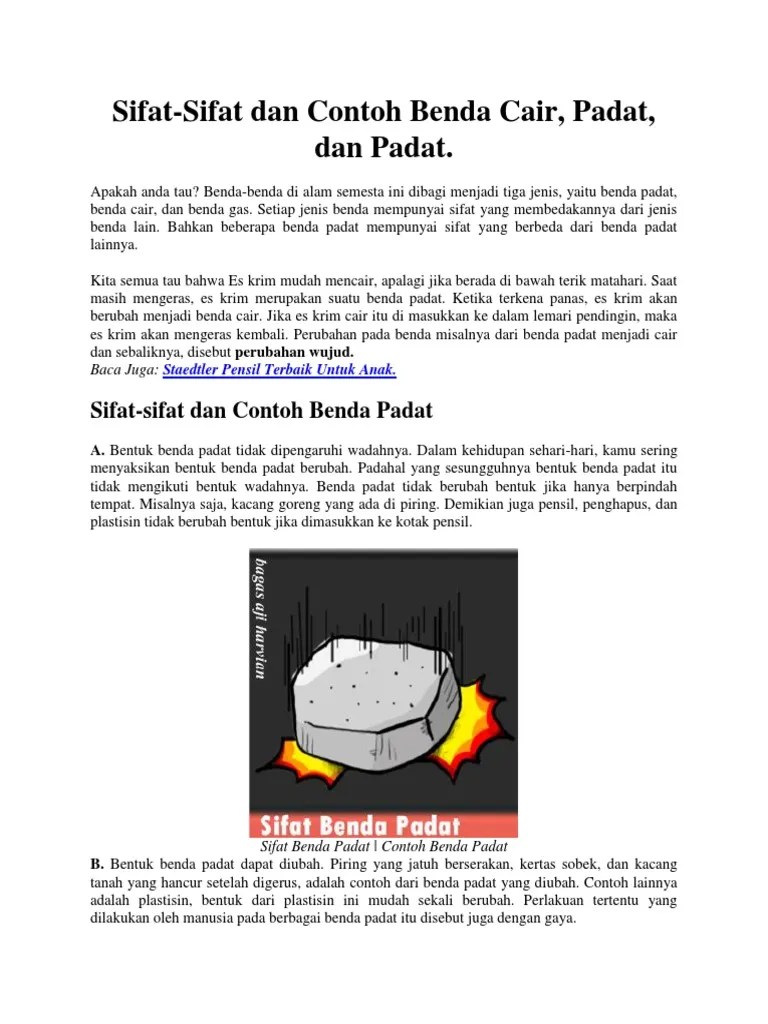 Sifat Benda Benda | PDF