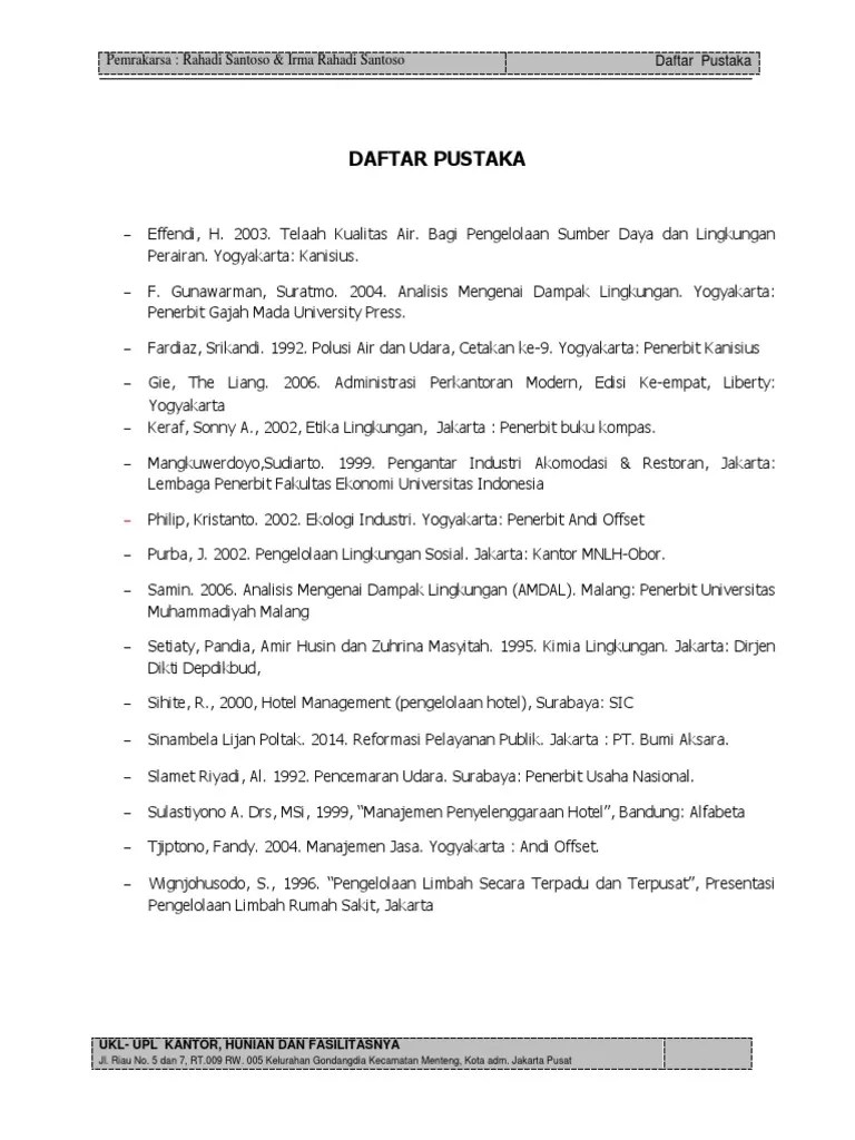 Daftar Pustaka Jl. Riau | PDF