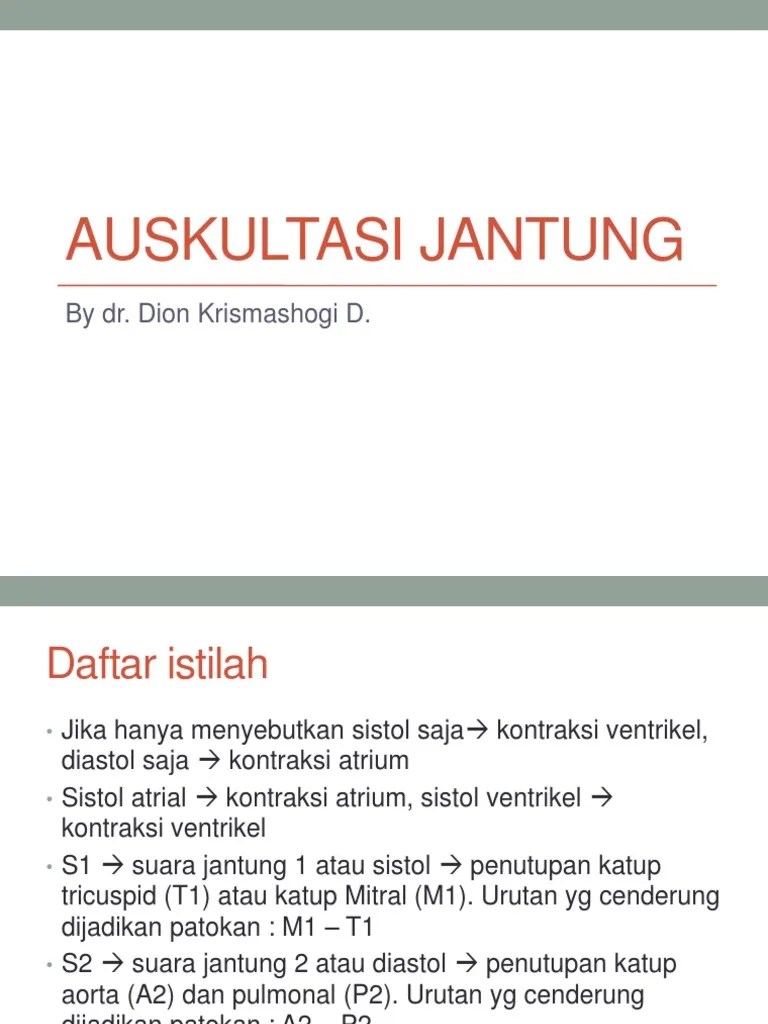 Auskultasi Jantung | PDF