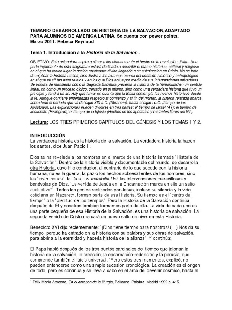 La gran semana de dios; Historia De La Salvacion Adaptacion Para Latinoamerica Pdf Salvacion Cristo Titulo