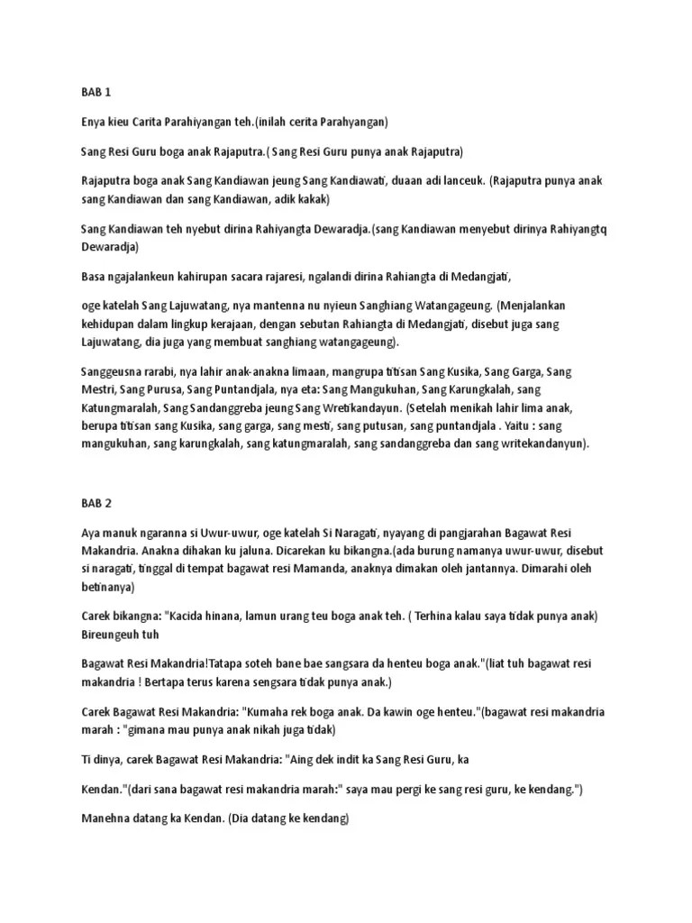 Carita Parahyangan | PDF