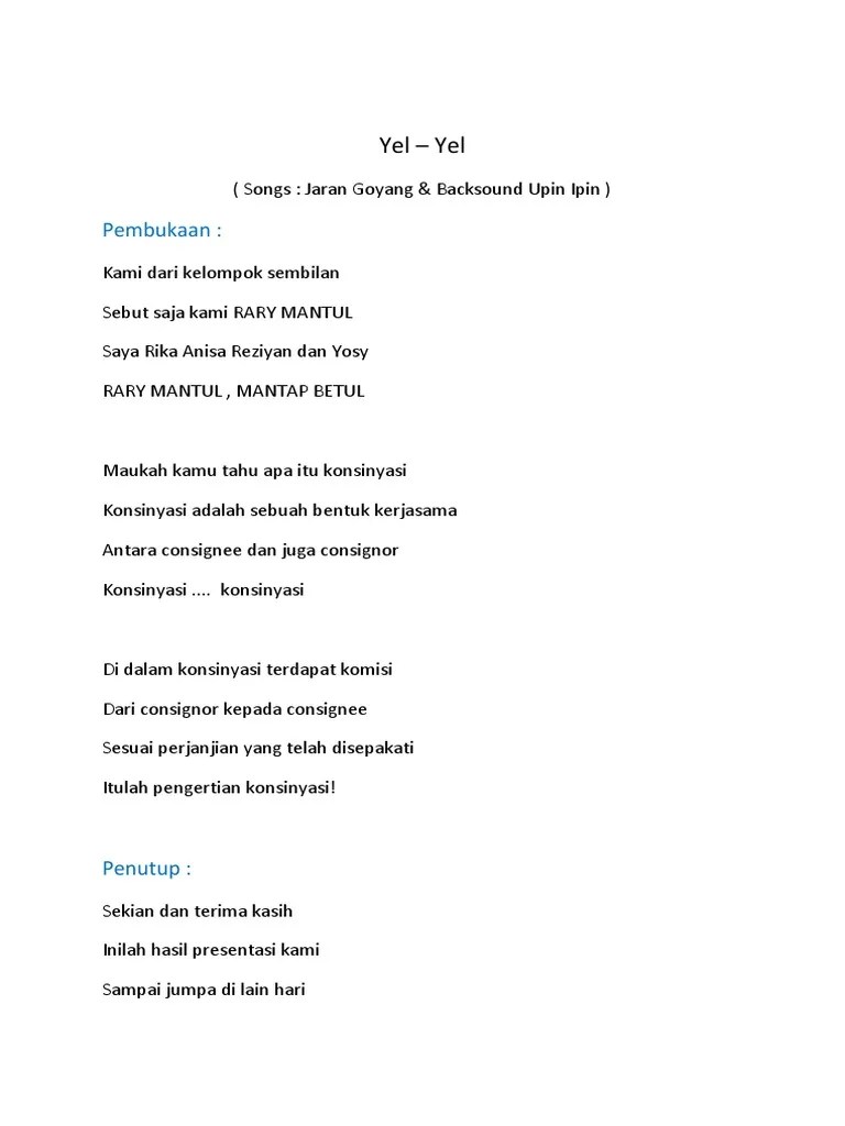 Yel - Yel Mantul | PDF