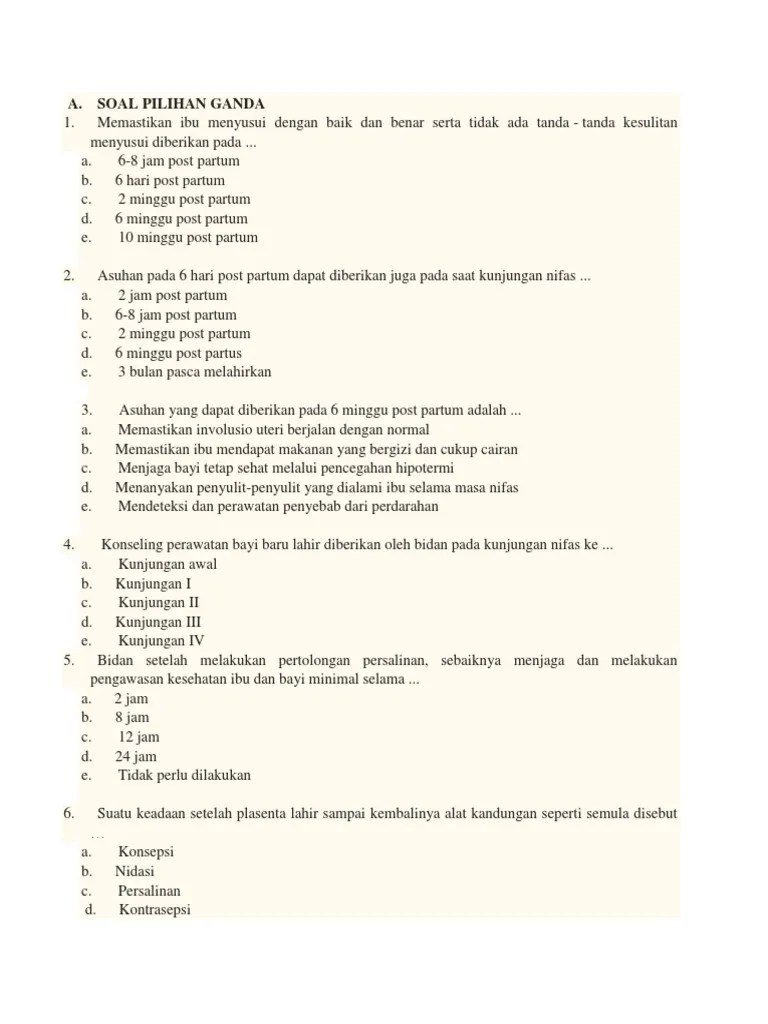 Kebutuhan gizi pada ibu bersalin dan ibu nifas · gizi pada ibu bersalin dan ibu nifas file . Soal Manajemen Asuhan Kebidanan Pdf