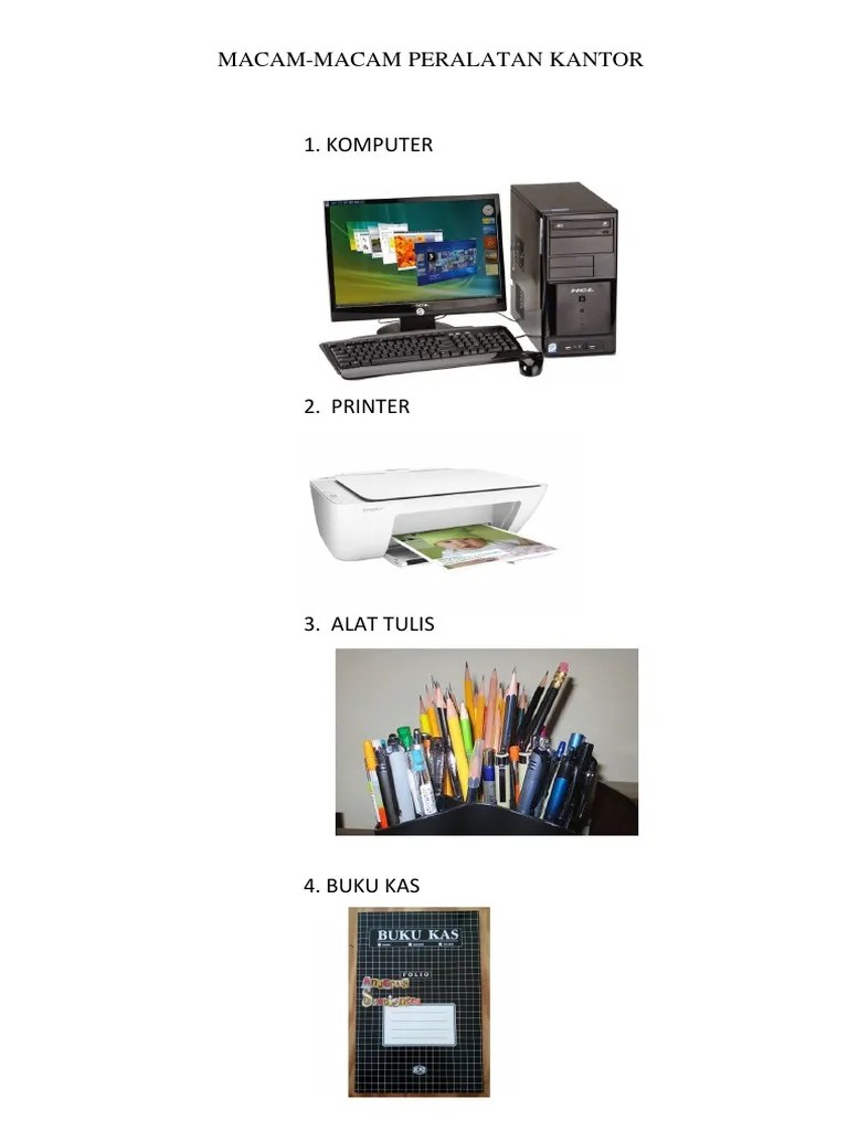 MACAM Macam Alat Perkantoran 2 | PDF
