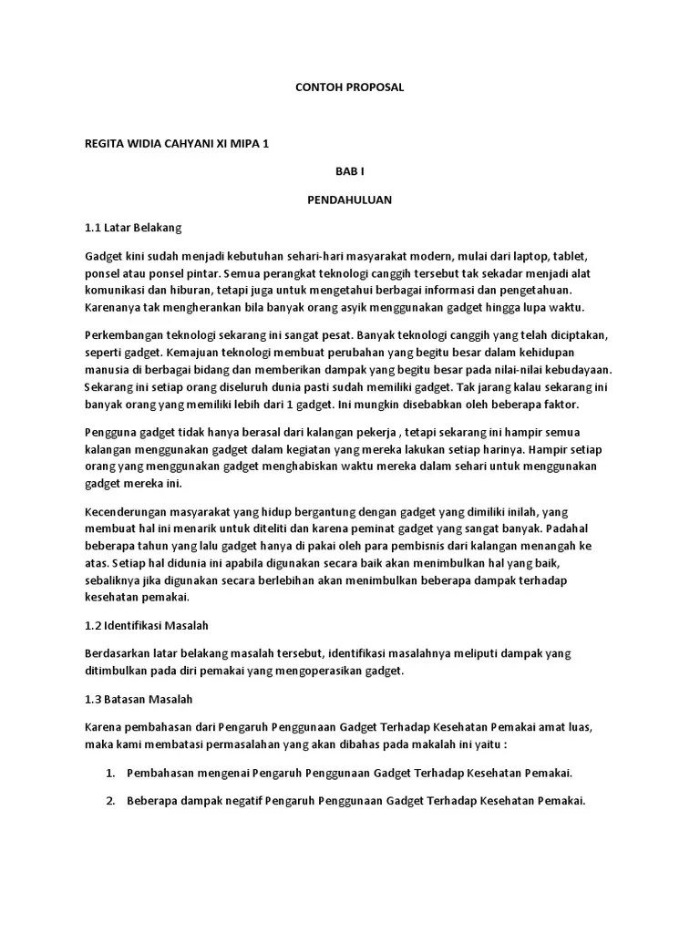 Contoh Batasan Masalah Dalam Proposal - Contoh Resource