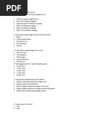 Soal html2 | PDF