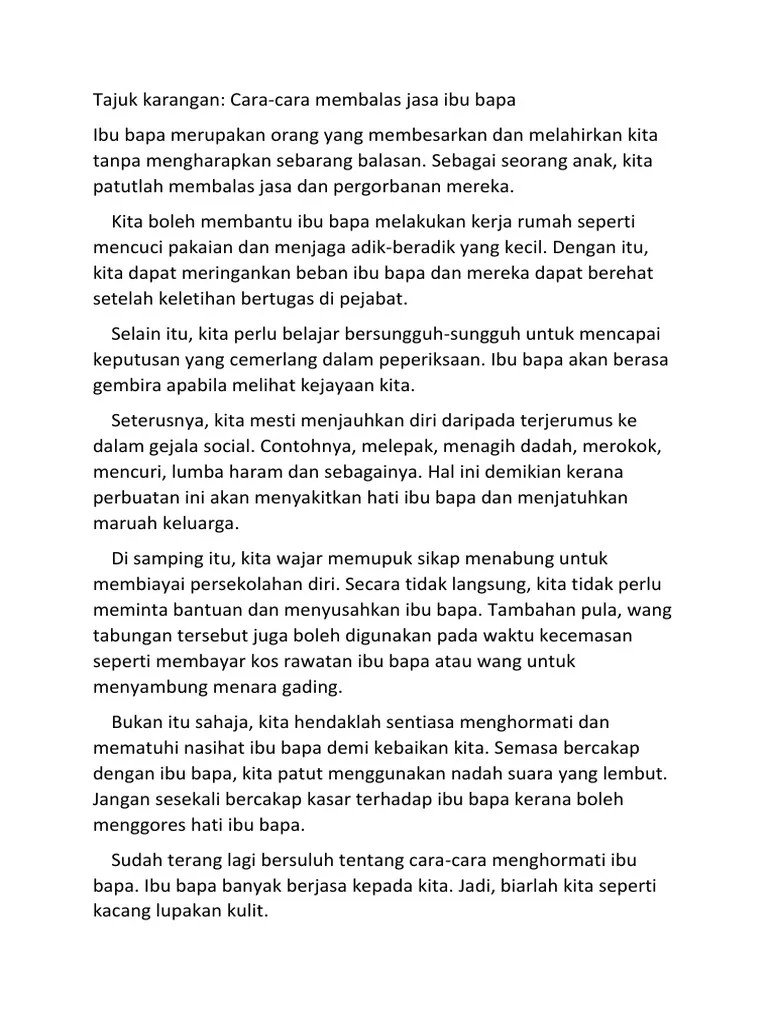 Cara cara menghormati jasa ibu bapa pdf . Cara Cara Menghormati Jasa Ibu Bapa Pdf