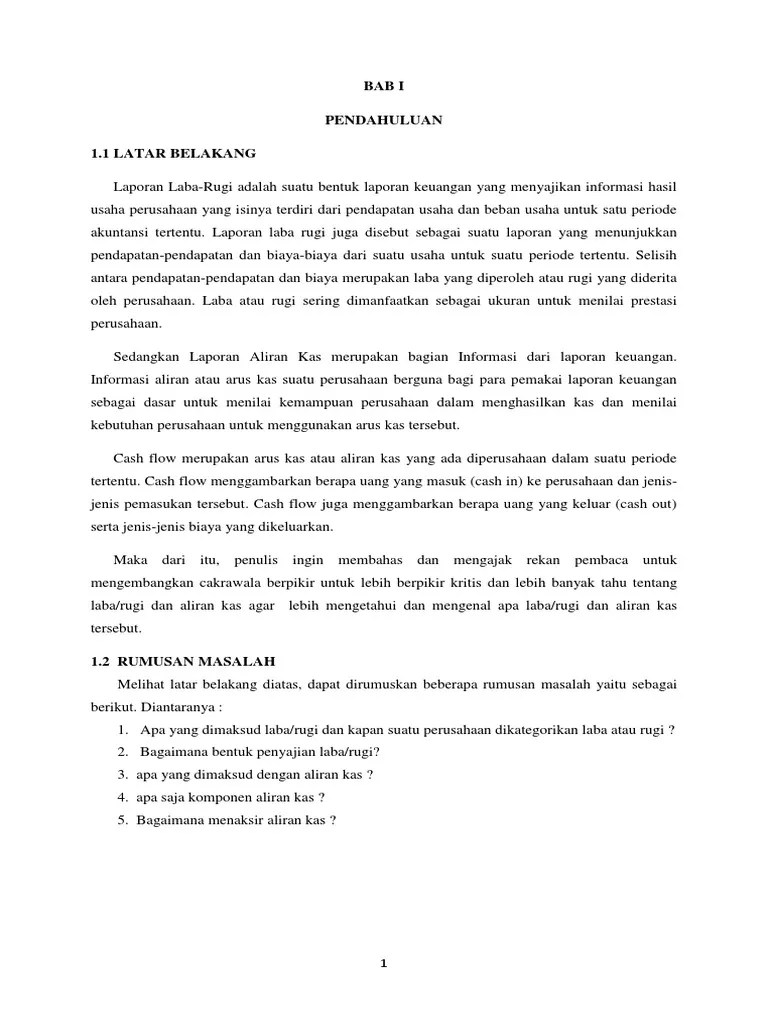 Makalah Laba Rugi | PDF