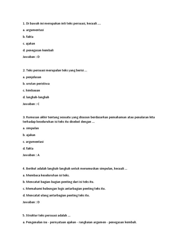 Soal Persuasi | PDF