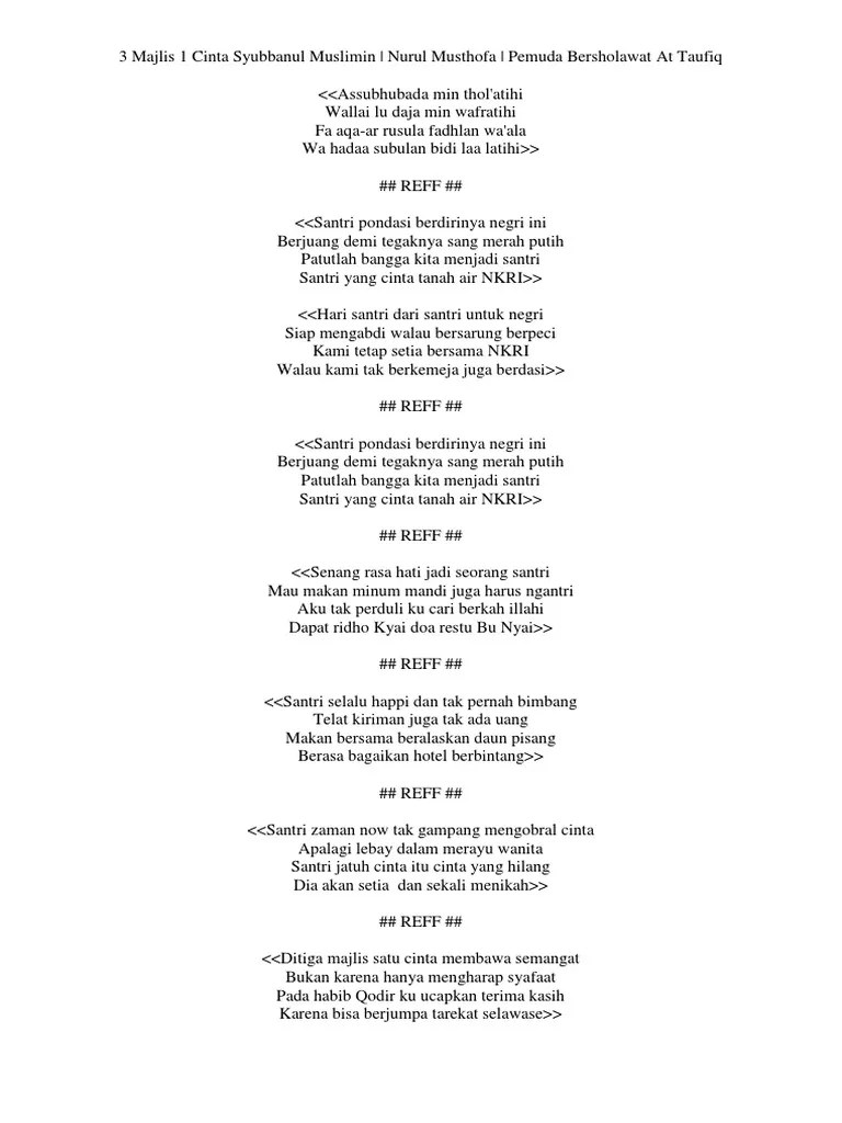 Download lagu lagu santri waktu pertama kali ku mondok menjadi santri mp3 gratis. Lirik Cinta Luar Biasa Versi Toraja Delinews Tapanuli