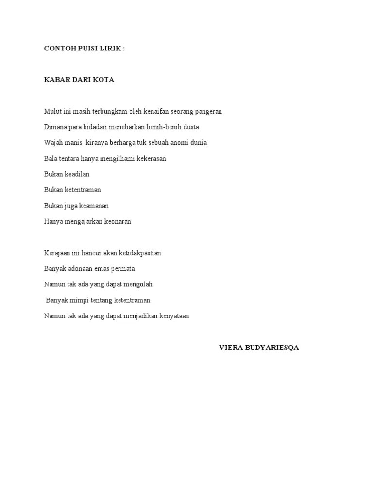 Tanpa kaca pembesar,kami hanya ingin …. 70 Kumpulan Puisi Tentara