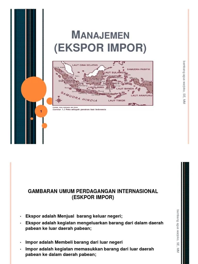 MATERI EKSPOR IMPOR (Compatibility Mode) | PDF