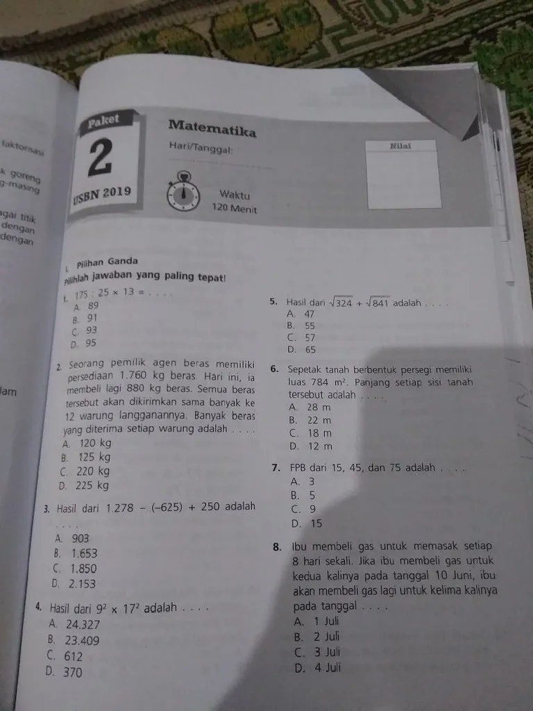 Mat 2 SPM | PDF