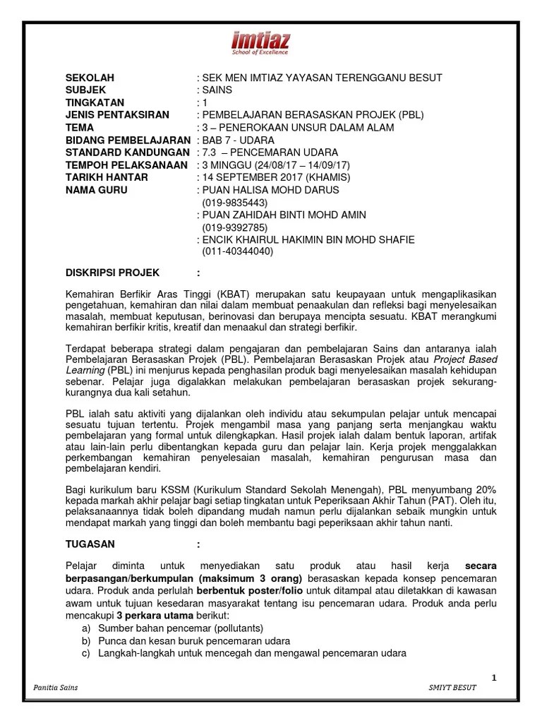 Rujuk dskp sains kssm tingkatan 2, m/s 33 . Tugasan Pbl Sem 2 Pdf