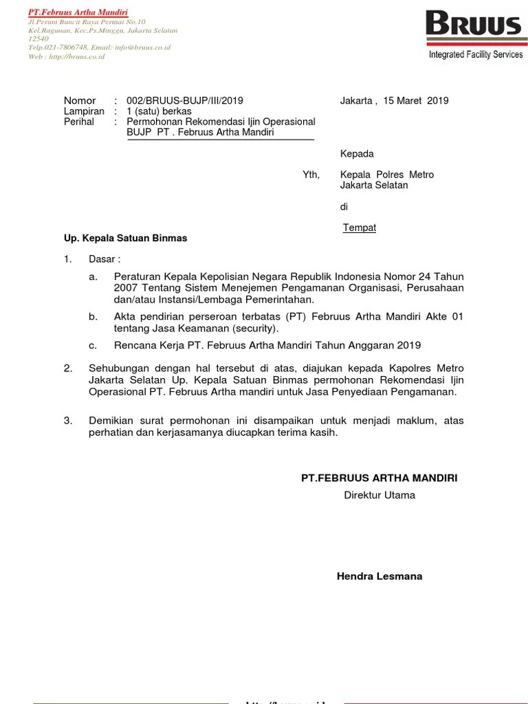 Berikut ialah beberapa contoh surat rayuan serta muat turun : Surat Permohonan Ijin Polres Pdf