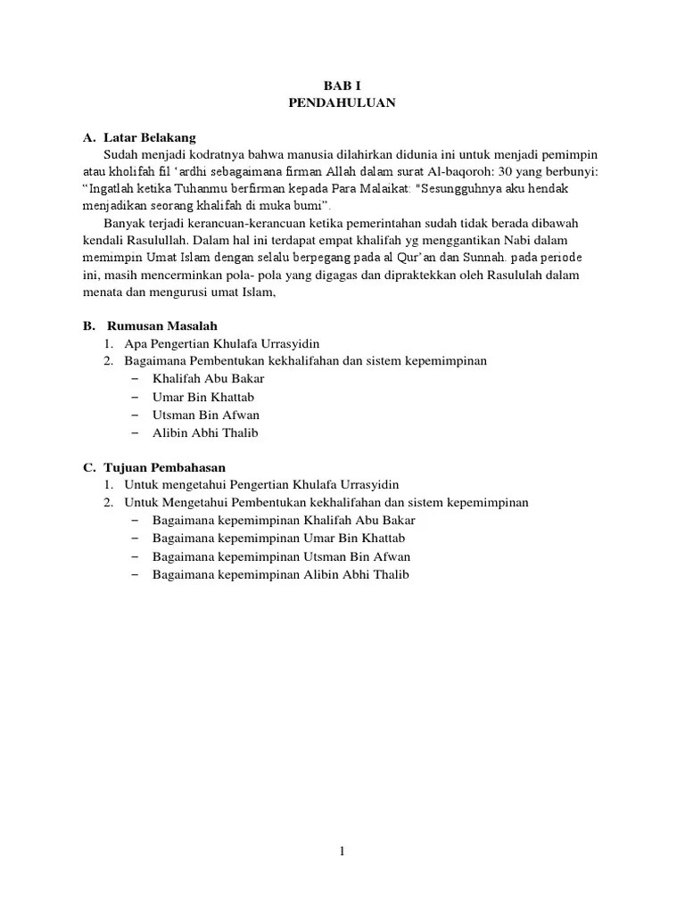 Khulafaurrasyidin 1 | PDF