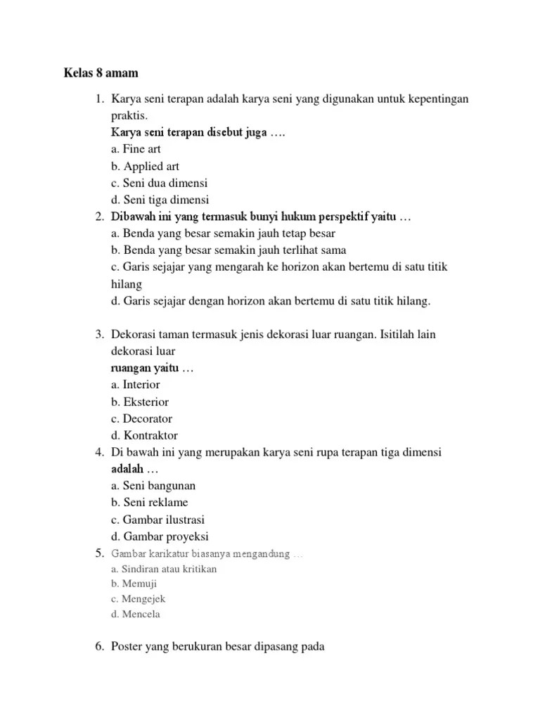 Kelas 8 Amam Fix | PDF
