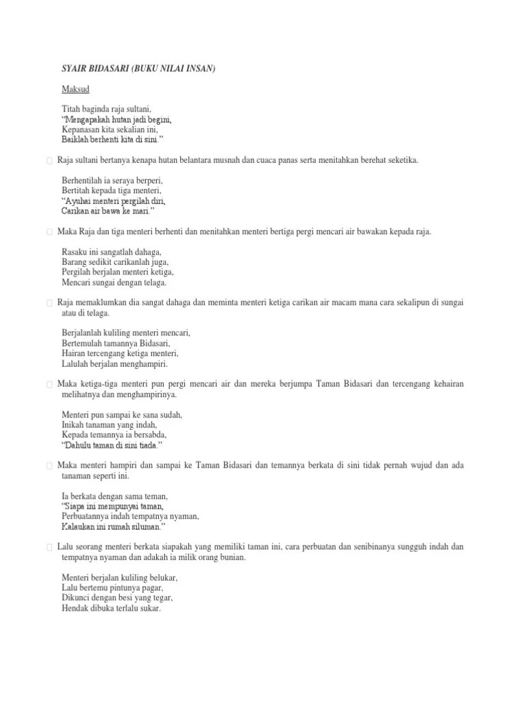 Syair Bidasari | PDF