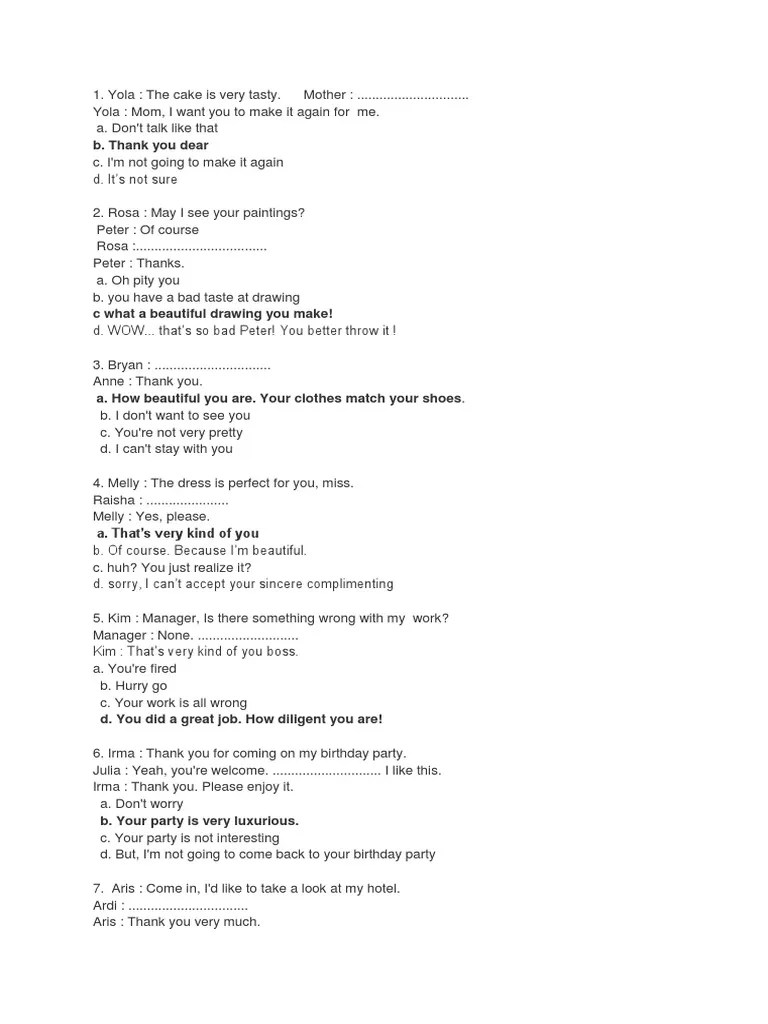 B. Thank You Dear | PDF