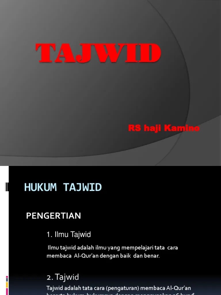 Tajwid Adalah Ilmu Yang Mempelajari Tentang Tata Cara Membaca - Menata Rapi