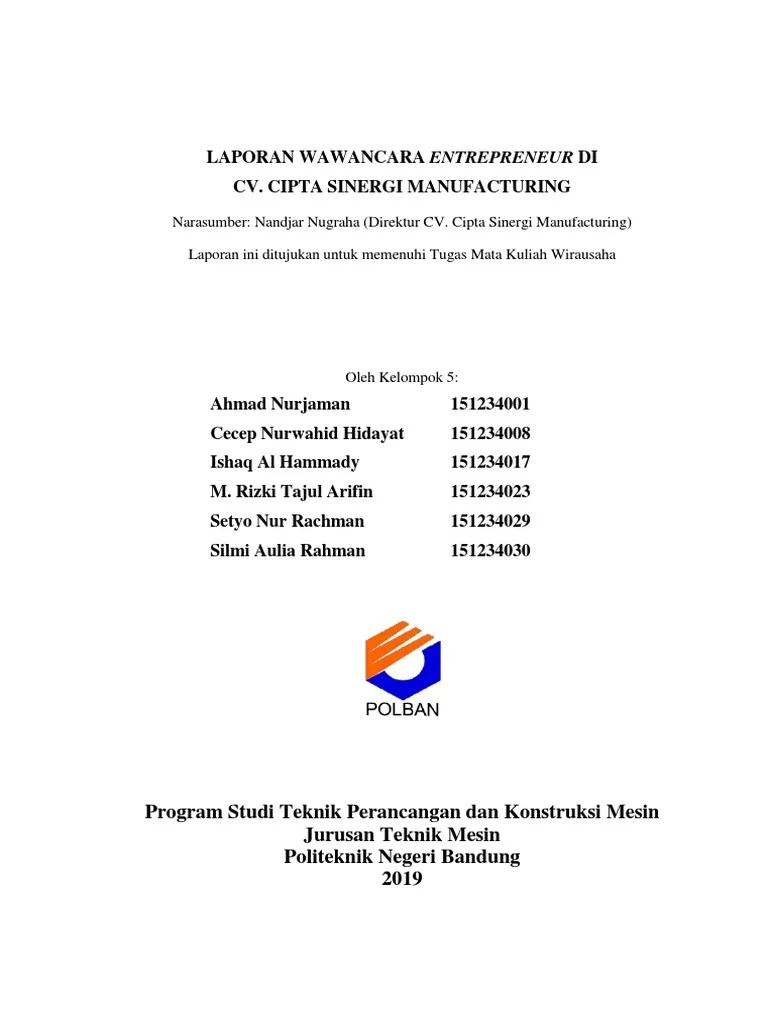 Laporan Wawancara (Rev3) | PDF