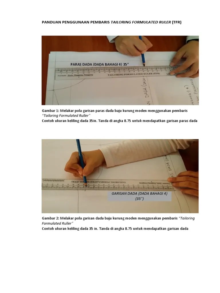 Rupanya ada banyak jenis rekaan unik kepada baju melayu khususnya baju melayu moden . Panduan Penggunaan Pembaris Tailoring Formulated Ruler Pdf Pdf