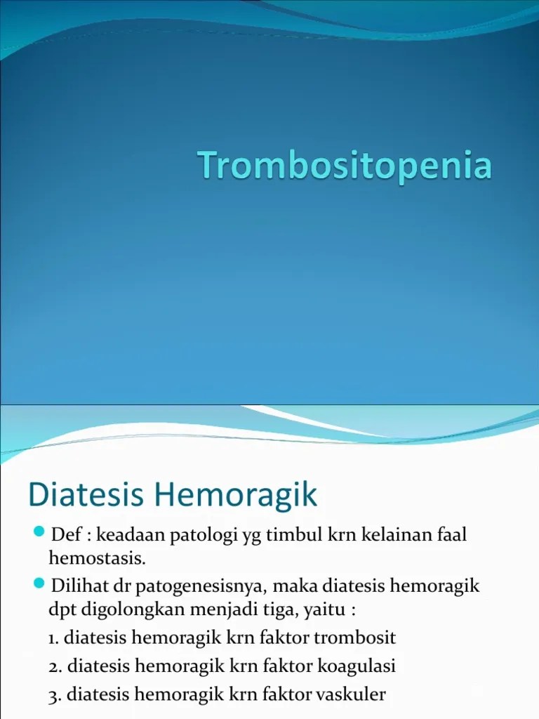 Trombositopenia | PDF