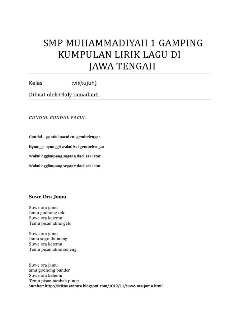 Lirik Lagu Untuk Seni Musik | PDF