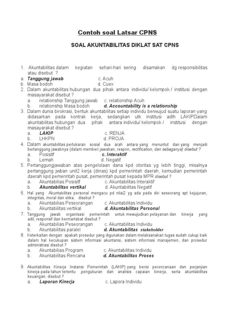 Salah satu jenis diklat adalah latsar cpns (golongan i, ii, atau iii) yang. Contoh Soal Soal Ujian Latsar Cpns Golongan 3 Berita Bapelkes Batam Contohnya Adalah Pns Yang Masuk Dengan Ijazah Sma Sederajat Saat Usianya 18 Akan