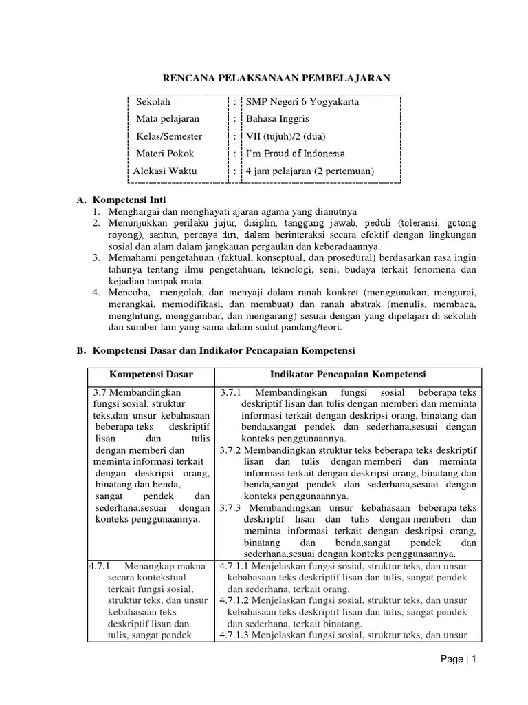RPP SMPN 6 KD 3.7 4.7 | PDF