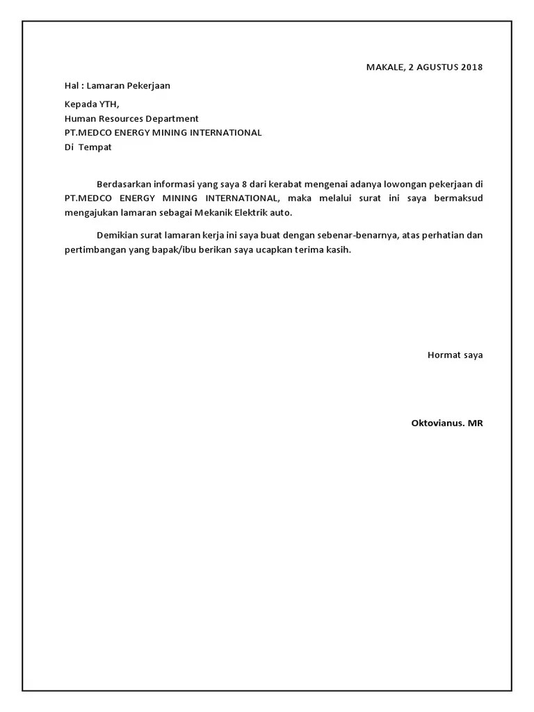 Lamaran Elektrik Auto | PDF