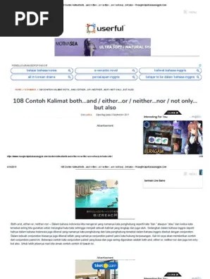 Correlative Conjuction PDF | PDF