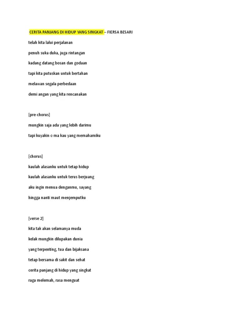 C b em a d kuyakin ku bisa temani jasadmu . Lirik Fiersa Pdf