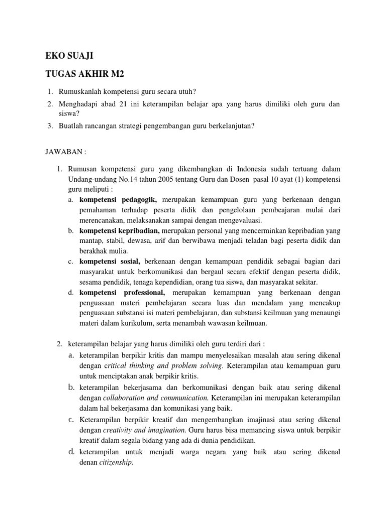 Contoh Rancangan Strategi Pengembangan Guru Berkelanjutan Abad 21 -  Seputaran Guru