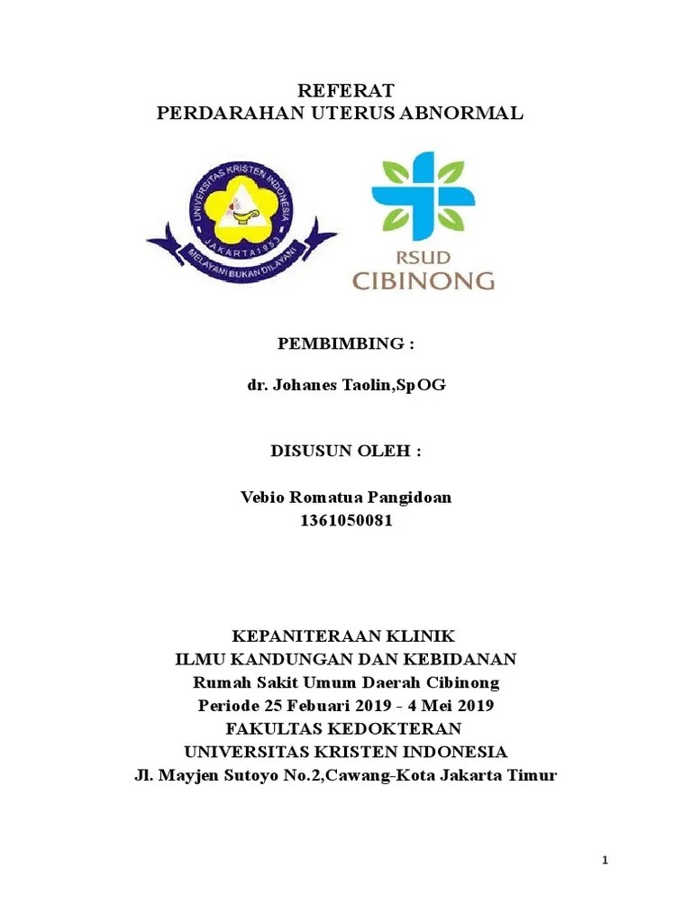 Perdarahan Abnormal Uterus | PDF