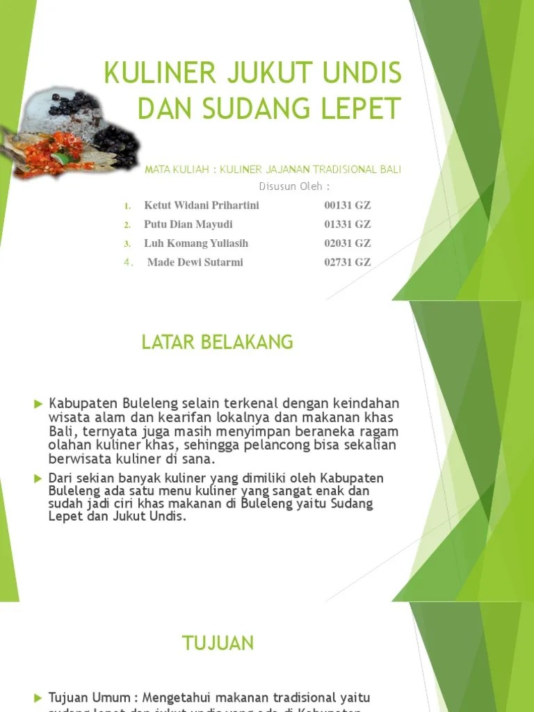 Jukut Undis Dan Sudang Lepet | PDF