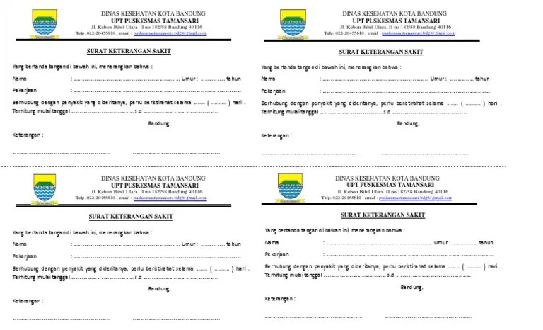 Jl.sanggar kencana utama no.1c sanggar hurip estate bandung surat keterangan sakityang bertandatangan di bawah ini menerangkan. Ket Sakit Berobat Revisi