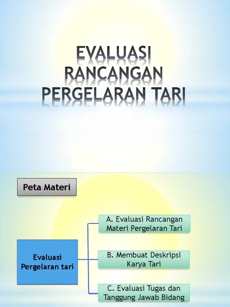 3 .Evaluasi Rancangan Tari | PDF