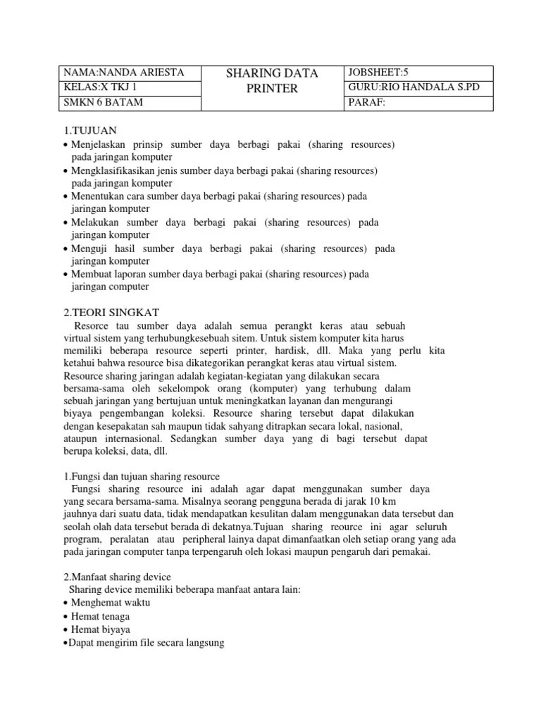 Sharing Printer | PDF